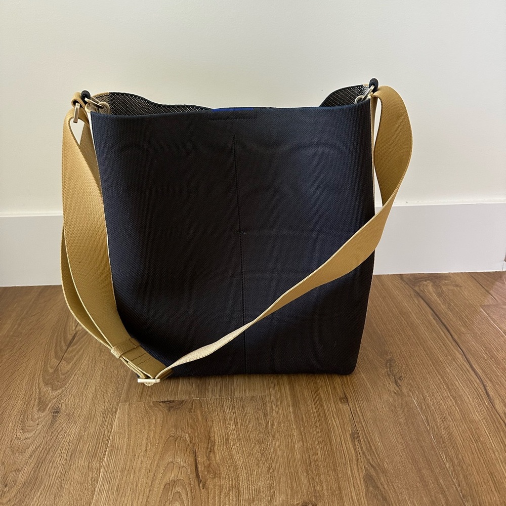 Rothy's Black and Tan Shoulder Bag /The ReVelvet™ Bucket Bag